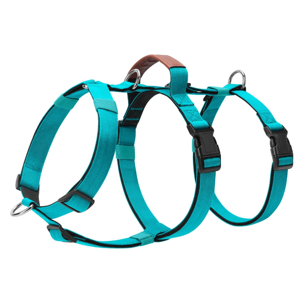 Escape Proof Dog Harness, No Pull Harness with Lift Handle, Adjustable Pet Vest with Front and Back Leash Clips for Medium Large Dogs Walking Hiking Training