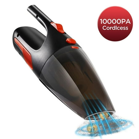 Faayfian 110-240V 120W High Power 10000PA Car Home Vacuum Cleaner Rechargeable Cordless Portable Wet & Dry Dust Handheld Duster with HEPA Filter, 3 different attachments and One Carrying (Best Hepa Vacuum Lead Dust)