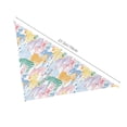thumbnail image 3 of Naloa Zebra Colourful Dog Bandanas 1PC Washable Triangle Dog Scarfs Premium Durable Fabric, for Small Medium Large Dogs and Cats, 3 of 6