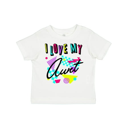 

Inktastic I Love My Aunt- 80s Retro Style Gift Toddler Boy or Toddler Girl T-Shirt