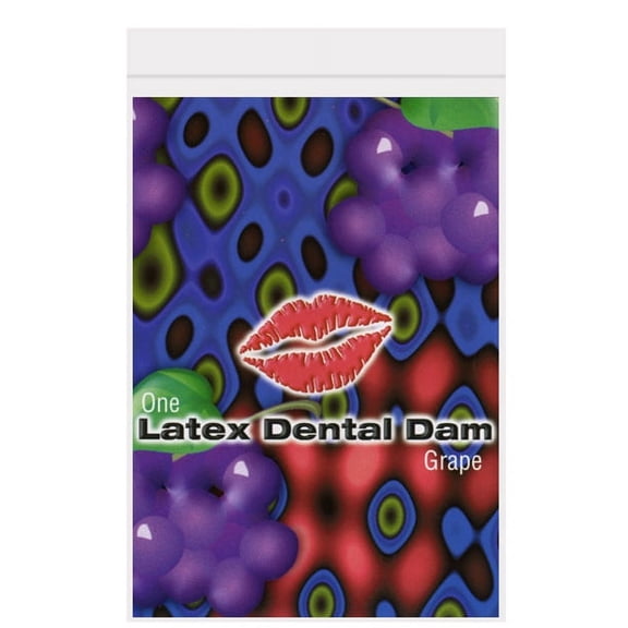 Trust Grape Flavored Dental Dams 🍇 | 1-Pack