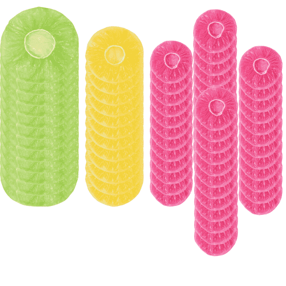 60 Pcs Reusable Elastic Plastic Bowl Covers, 3 Sizes (5.9/8.6/10.6 Inch), Dust-Proof Food Storage Covers for Family & Outdoor Picnic