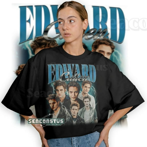 Limited Edward Cullen Vintage T-Shirt, Graphic Unisex T-shirt, Retro 90's Fans Homage T-shirt, Gift For Women and Men