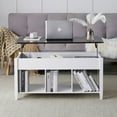 thumbnail image 6 of Lift Top Coffee Table, with Storage Shelf/Hidden Compartment, Gas Lifting Mesa De Centro para Sala Pop Up Coffe Table, 6 of 8