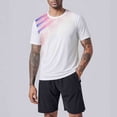 thumbnail image 2 of FRSASU Men's Activewear Sport Tee Shirt Quick Dry Athletic Running Gym Workout Golf Tennis Top Tee White, 2 of 5
