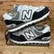 thumbnail image 1 of New Balance 574 Trainers Mens Size UK 7 Black Suede Casual Mesh Shoes NB, 1 of 6