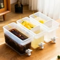 thumbnail image 1 of thinsony Household Cold Kettle With Faucet Fruit Teapot Water Bucket Water Jug Orange, 1 of 7