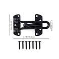 thumbnail image 4 of Hyper Tough 4 in. Door Security Guard Black, 4 of 8