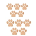 thumbnail image 1 of 10 piezas de pegatinas antideslizantes para bañera con estampado de patas para escalones de baño con tracción antideslizante Marrón, 1 of 9