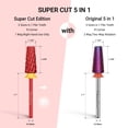 thumbnail image 3 of Brocas para uñas MelodySusie Super Cut Edition 5 en 1, color rojo, 3 of 7