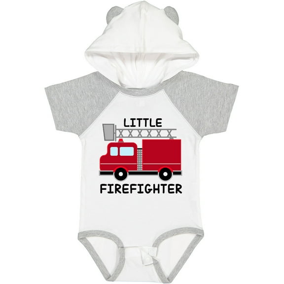 Inktastic Red Fire Little Firefighter Boys or Girls Baby Bodysuit