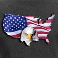 thumbnail image 3 of CafePress - Bald Eagle Over American Flag Long Sleeve T Shirt - Women's Long Sleeve Graphic Tee Casual Fit, 3 of 4