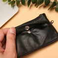 thumbnail image 5 of JUNTEX Women's Short Small Wallet Ladies Leather Purse Key Ring Coin Card Holder, 5 of 14