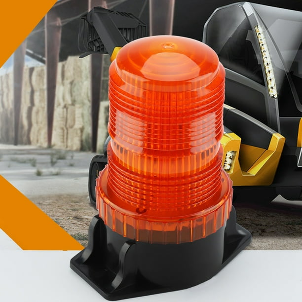 Luz de advertencia estroboscópica para montacargas con bombilla giratoria intermitente de 10-110 V y 30 LED
