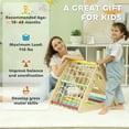 thumbnail image 5 of Qaba Pikler Triangle Set, 5 in 1 Indoor Toddler Climbing Toys with Slide & Sandbags, Montessori Climbing Set, Baby Play Gym for Kids 18-48 Months, 5 of 9