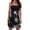 Black, variant on Enjoytime Summer Boho Sleeveless Mini Dress For Women Strapless Elastic Waist Wrap Sundress Floral Print Tube Dress Beach Cover Ups For Women Clothes
