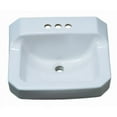 thumbnail image 3 of Proflo PF5414WH 19-5/8" Rectangular Vitreous China Wall Mounted Bathroom Sink - White, 3 of 3