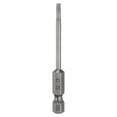 thumbnail image 1 of Punta de destornillador Torx Uxcell T9 1/4" Vástago hexagonal 2.6" (65mm) Largo Magnético Sin Punta de Agujero 6 Puntos, 1 of 7