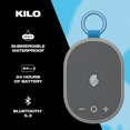 thumbnail image 3 of Skullcandy Kilo XT Small Portable Wireless Speaker, Light Grey, 3 of 9