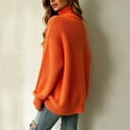 thumbnail image 4 of Sweater for Women Loose High Neck Long Sleeve Knitted Pullover Top Winter Fashion Casual Comfortable Wear Sweaters, 4 of 5