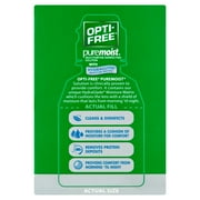 (3 pack) OPTI-FREE Puremoist All Day Comfort Contact Lens Cleaning Solution Trial Kit for Daily Use, 2 fl oz