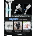thumbnail image 4 of Shower Head with Handheld, High Pressure Handheld Shower Head with 80" Extra Long Stainless Steel Hose & Adjustable Bracket, Showerhead with ON/OFF Switch for Pets Bath, 4 of 4