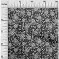 thumbnail image 2 of oneOone Polyester Spandex Gray Fabric Florals Diy Clothing Quilting Fabric Print Fabric By Yard 56 Inch Wide, 2 of 5