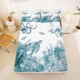 thumbnail image 5 of Erosebridal Sea Octopus Turtle Bed Sheets,Summer Nautical Sealife Ocean Coral King Sheets For Boys 4-Piece, 5 of 6