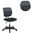 thumbnail image 2 of Cterwk Elegant Office Chair Mesh Desk Chair with Wheels Breathable Material Seat, Black, 2 of 9
