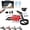 Red, variant on 2500w Handheld High-Temperature Pressurized Steam Cleaner,Handheld Steam Cleaner,10 In 1 Handheld Pressure Multi Purpose Cleaner, for Car Engine Furniture, Kitchen, Bathroom,Home Use