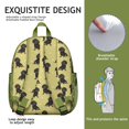 thumbnail image 5 of Lightweight Puppy Print Backpack with Floral and Paw Design, Compact Bag for Dog Enthusiasts and Everyday Travel, 5 of 6