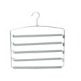 thumbnail image 1 of Perchas para pantalones Ahorro de espacio Antideslizante 5 capas Multifuncional Estante para pantalones Brazo oscilante de acero inoxidable Percha para ahorrar espacio para pantalones Jeans, 1 of 4