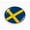 Flexible, variant on Flag of Sweden | 3D Domed CAR Emblem Badge Sticker Flexible Round