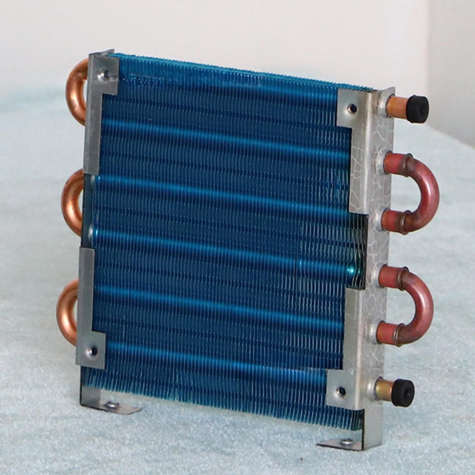 Refrigerator Condenser Copper Tube Aluminum Fin Compact Easy to Install Air Cooled Radiator for DIY Freezer Replacement