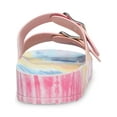 thumbnail image 2 of MADDEN GIRL Womens Blue Tie Die 1/2" Platform Adjustable Teddy Round Toe Platform Buckle Sandals 9, 2 of 4
