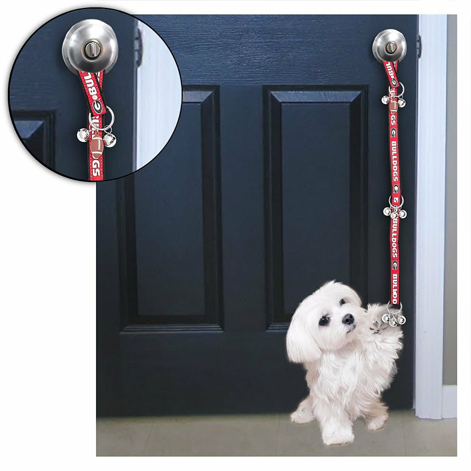 40 College teams Licensed Home Entry Decor! NCAA Door Training Bells for Pets 