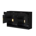thumbnail image 6 of 59" Sideboard Cabinet, Multi-Functional Storage Cabinet with Adjustable Shelves, Wood Console Table with 3 Drawers, Hooks, for Living Room,Dining Room, 6 of 9