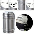 thumbnail image 7 of 1Pc Stainless Steel Shaker Bottles, Stainless Steel Salt Spice Sugar Pepper Bottles Shaker, Rotatable Seasoning Shaker, Kitchen Gadget, Rotatable Seasoning Shaker Home Restaurant Use(Grey,2x2x3.7"), 7 of 7