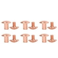 thumbnail image 2 of Book Binding Screw, 200 Sets Metal Nail Rivet Studs Uniform Coating Curved Surfaces  For Photo Album Gold, 2 of 8