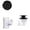 Matte Black, variant on Tip-Toe Drain Bathtub Trim with Deep Soak Overflow - Sch. 40 PVC Plumber's Pack, Polished Chrome