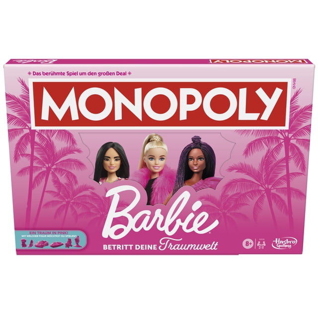 Juego de mesa Monopoly Barbie Edition con 6 figuras