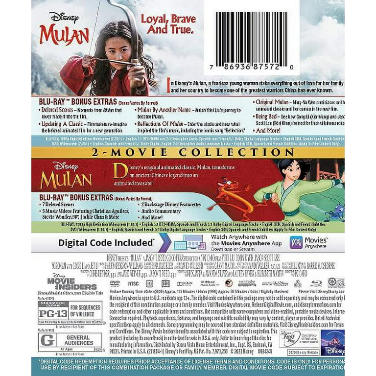 Mulan Collection (Blu-ray + DVD + Digital Code) 