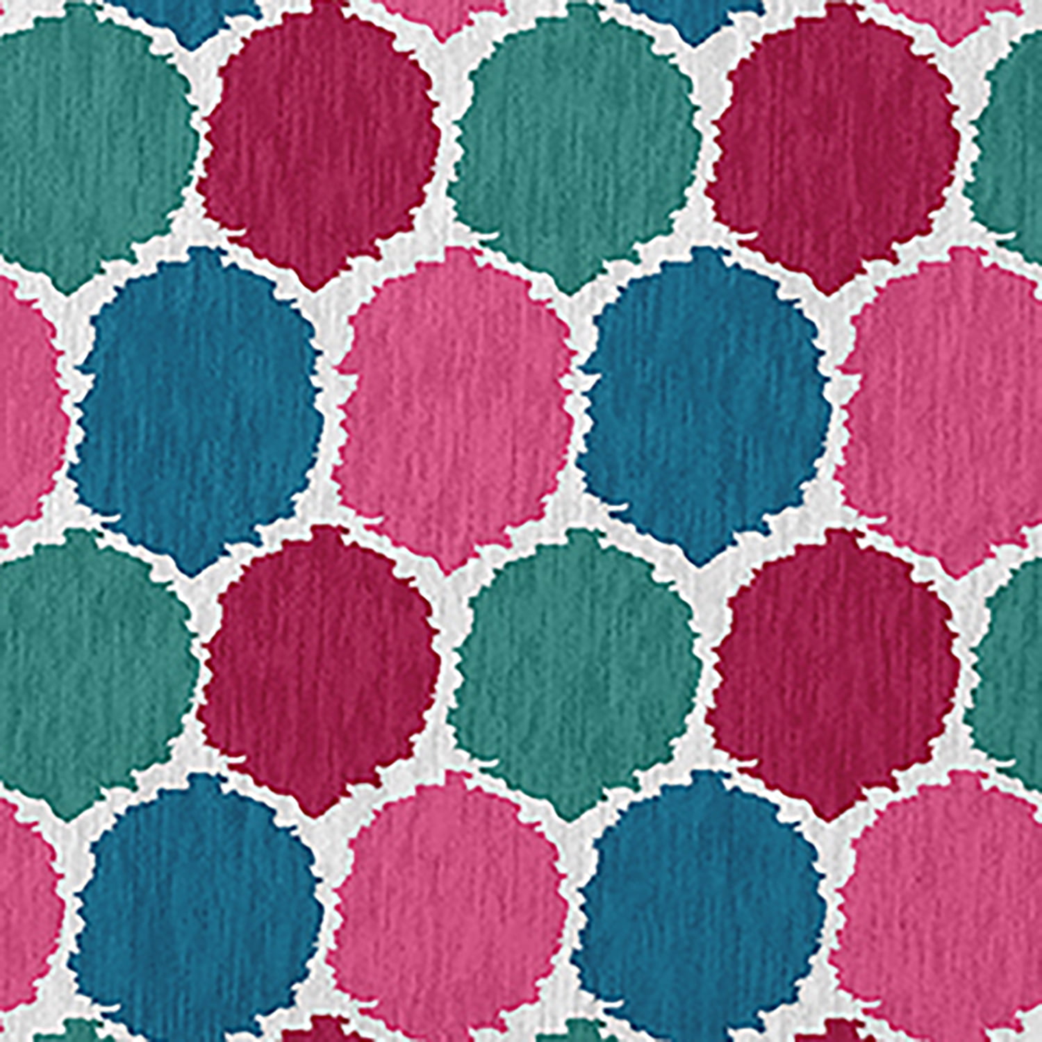 Simply Daisy 4' x 6' Fuschia Geometric Indoor/outdoor Rug