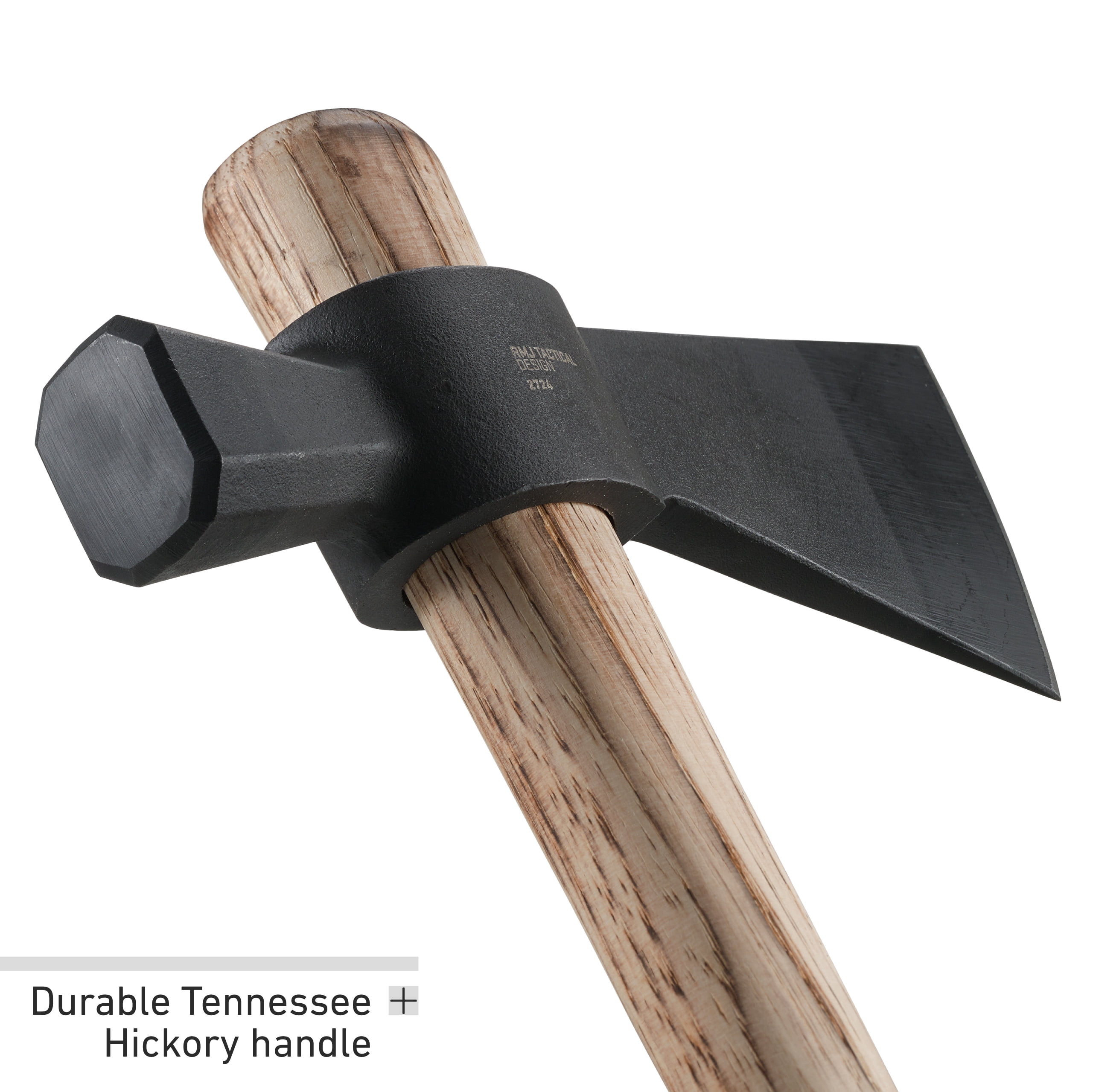 Columbia River Knife & Tool Chogan Hammer Axe Black Plain Tennessee Hickory Handle 2.6" 2724 1055 Carbon Steel
