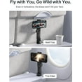 thumbnail image 3 of Idealforce Portable Travel Airplane Phone Stand, 360 Degree Rotation Plane Phone Holder, Hands free Phone Holder for Plane, Black, 3 of 9