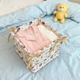 thumbnail image 4 of Euaioeiu Storage Baskets for Organizing, Home Organization Must-Haves, 5.71x5.51x5.51 Inches, Cotton Fabric with Sturdy Handles, Desktop Bathroom Living Room Closet Storage Bin, 4 of 6