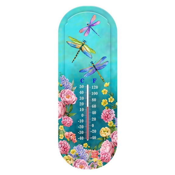 Briarwood Lane Spring Thermometer 17x6 Dragonfly Garden For Spring Thermometer