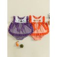 thumbnail image 2 of BemeyourBBs Girls 2 Piece Outfits Pumpkin Embroidery A-line Tops and Plaid Shorts, 2 of 3