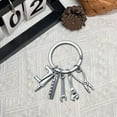 thumbnail image 5 of Multitool Keychain Pendant - Saw Screwdriver Wrench Drill Tool Keyring, Mini Portable Tool Set Key Chain, Practical Gadget for Home Outdoor Emergency Repairs, 5 of 5