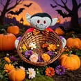 thumbnail image 7 of Lksixu Halloween Candy Cookies Storage Basket, Hand Woven Rattan Basket with Vampire Design, Large Capacity Fruit Snack Containers, Halloween Decorative Serving Bowls for Party Wedding Holiday, 7 of 7